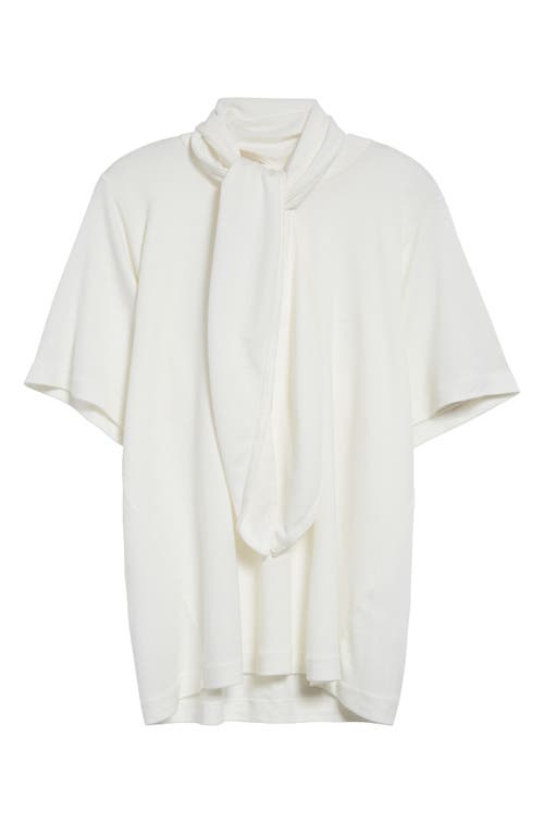 Bite Studios Ludo Oversize Draped Scarf T-shirt In Off-white