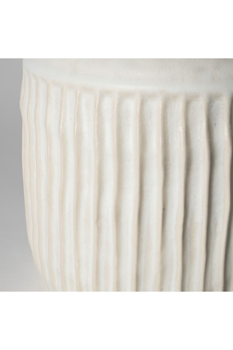 Judy Eggshell Ceramic Vase, Alternate, color, Cream