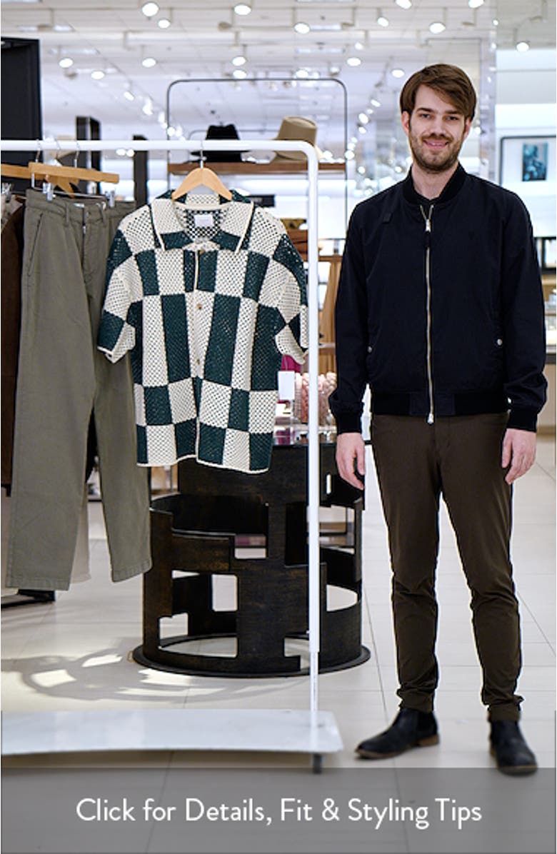 Spence Knit Short Sleeve Button-Up Shirt, sales video thumbnail