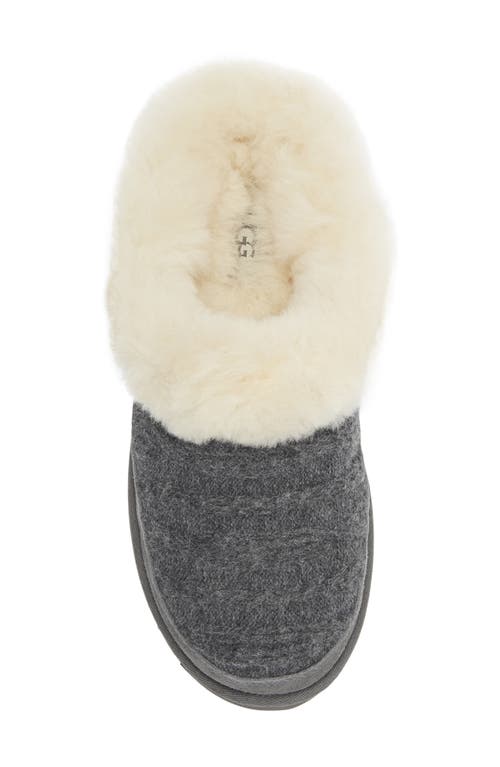 Ugg ® Clette Genuine Shearling Lined Indoor/outdoor Slipper In Gray