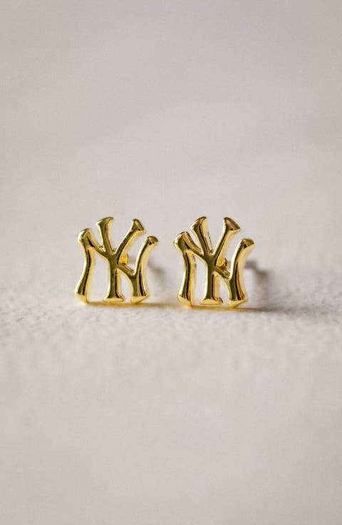 MLB New York Yankees Logo Stud Earrings