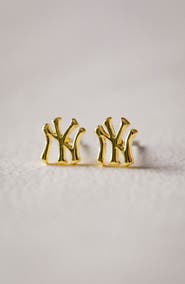 Luv AJ MLB New York Yankees Logo Stud Earrings