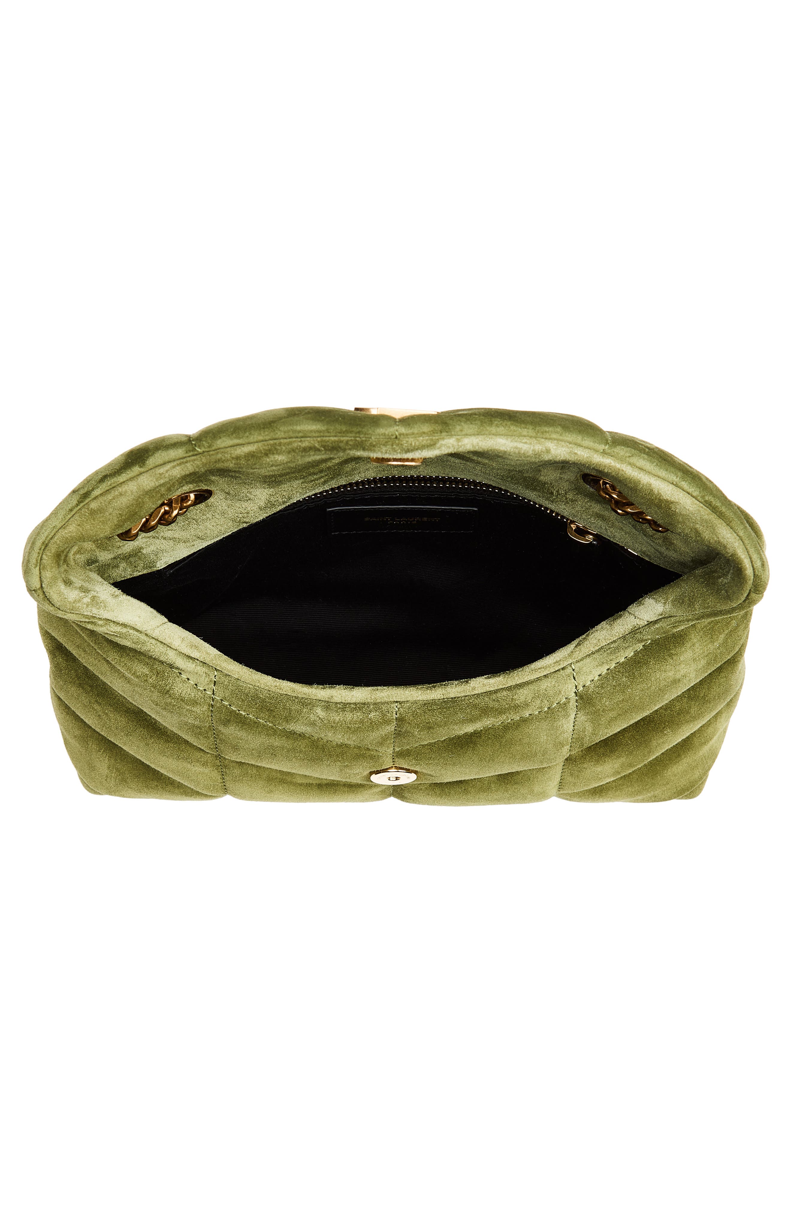 Puffer Toy Suede Crossbody Bag, Alternate, color, JUNIPER