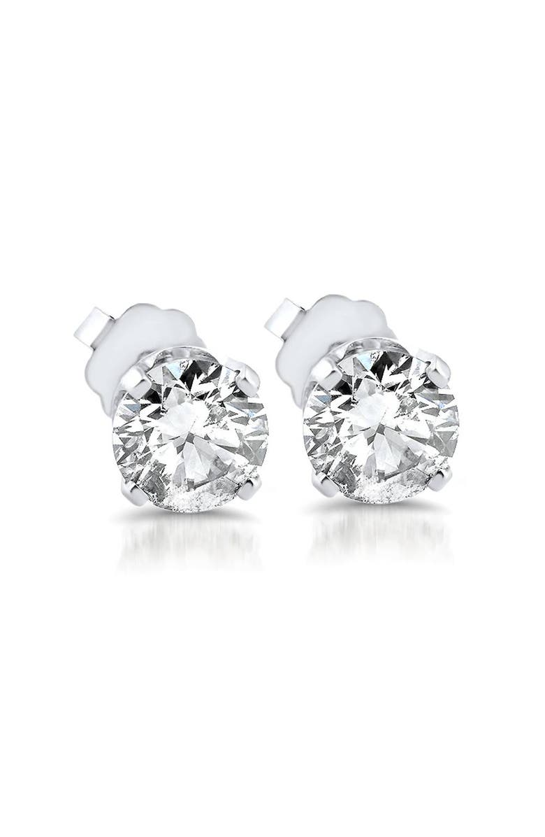 Bliss Diamond VS .65ct Diamond Studs 14K Gold Lab Grown, Alternate, color, 14K White Gold