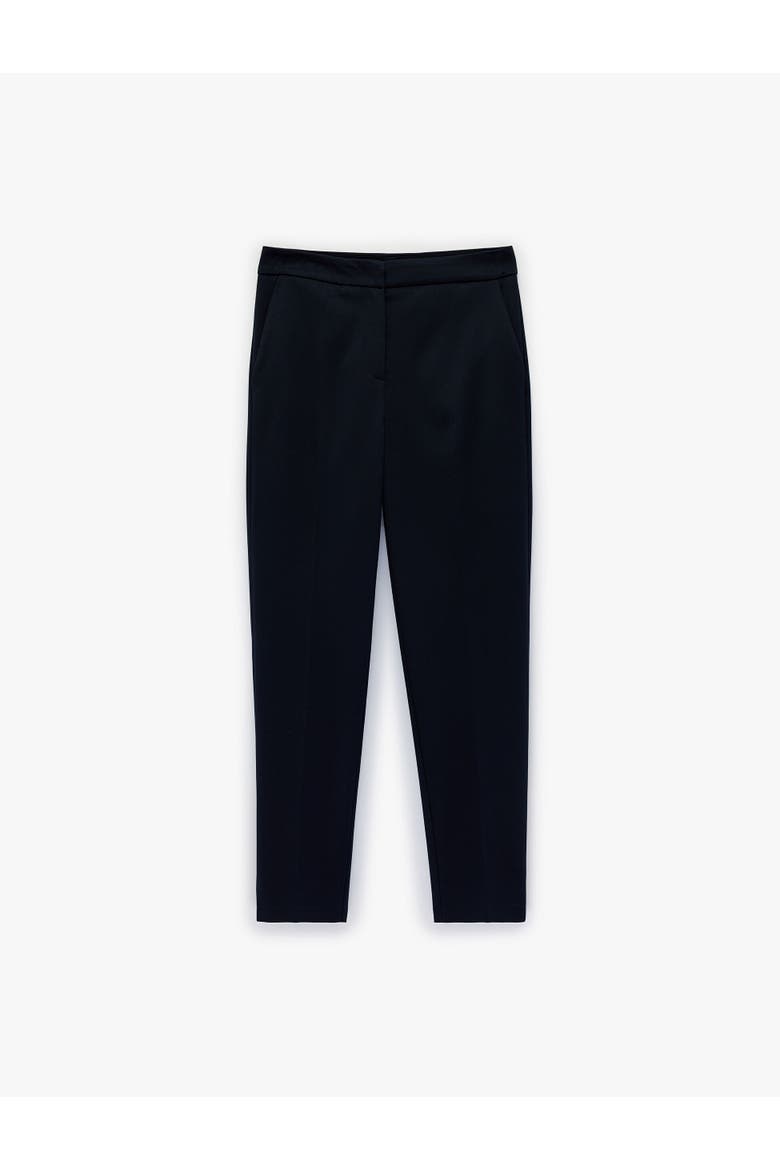 Slim Fit High Rise Trousers, Alternate, color, NAVY