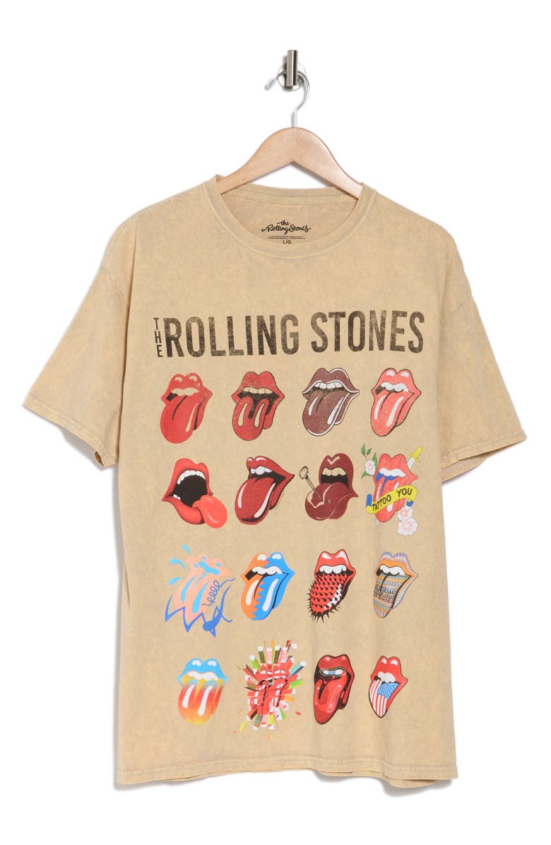 Philcos Rolling Stones Tongue Collage Cotton Graphic T-Shirt, Alternate, color,