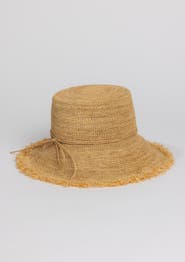 Hat Attack Packable Raffia Bucket Hat