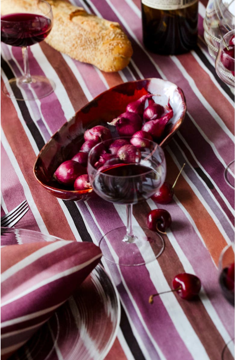 Goldie Home Lisbon Stripe Tablecloth, Alternate, color,