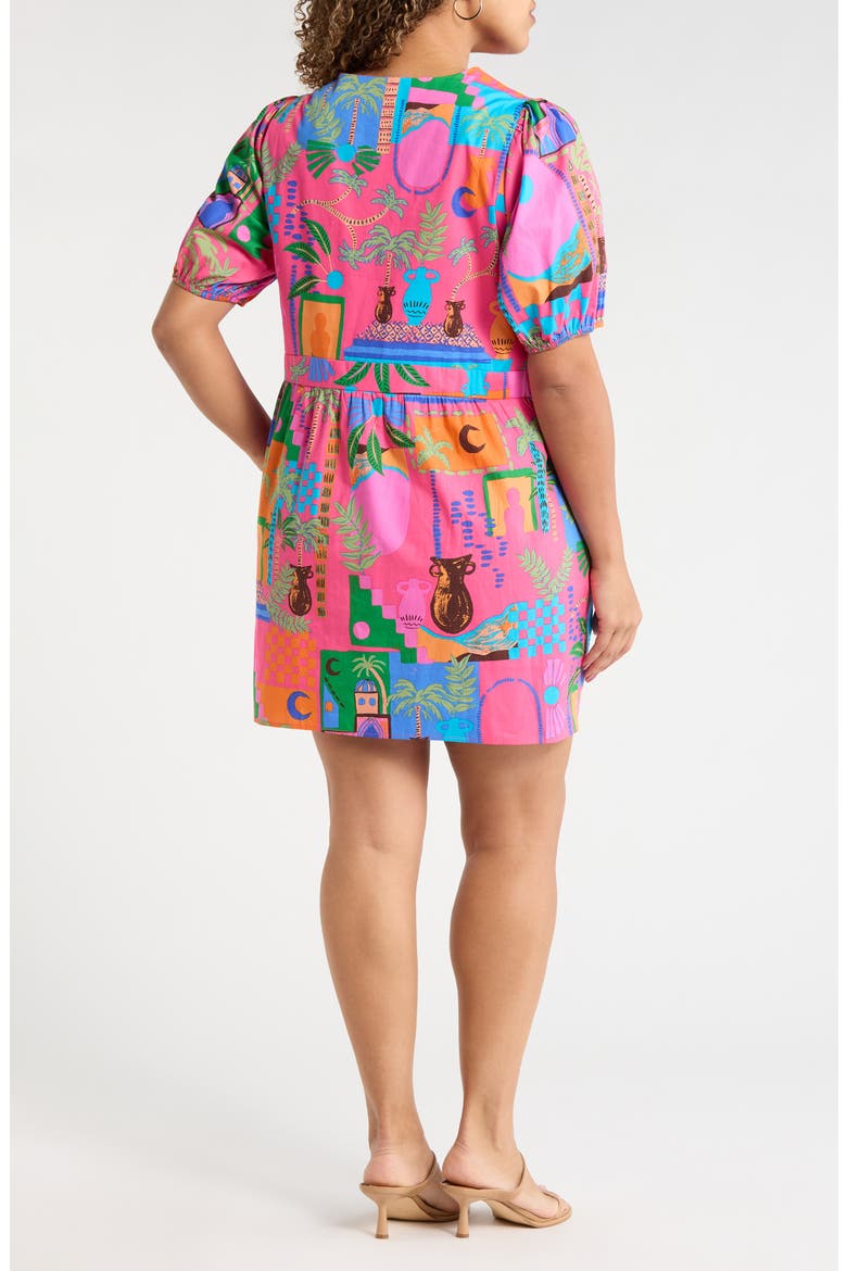Lanus City Jerome Shift Minidress, Alternate, color, FUCHSIA-MULTI