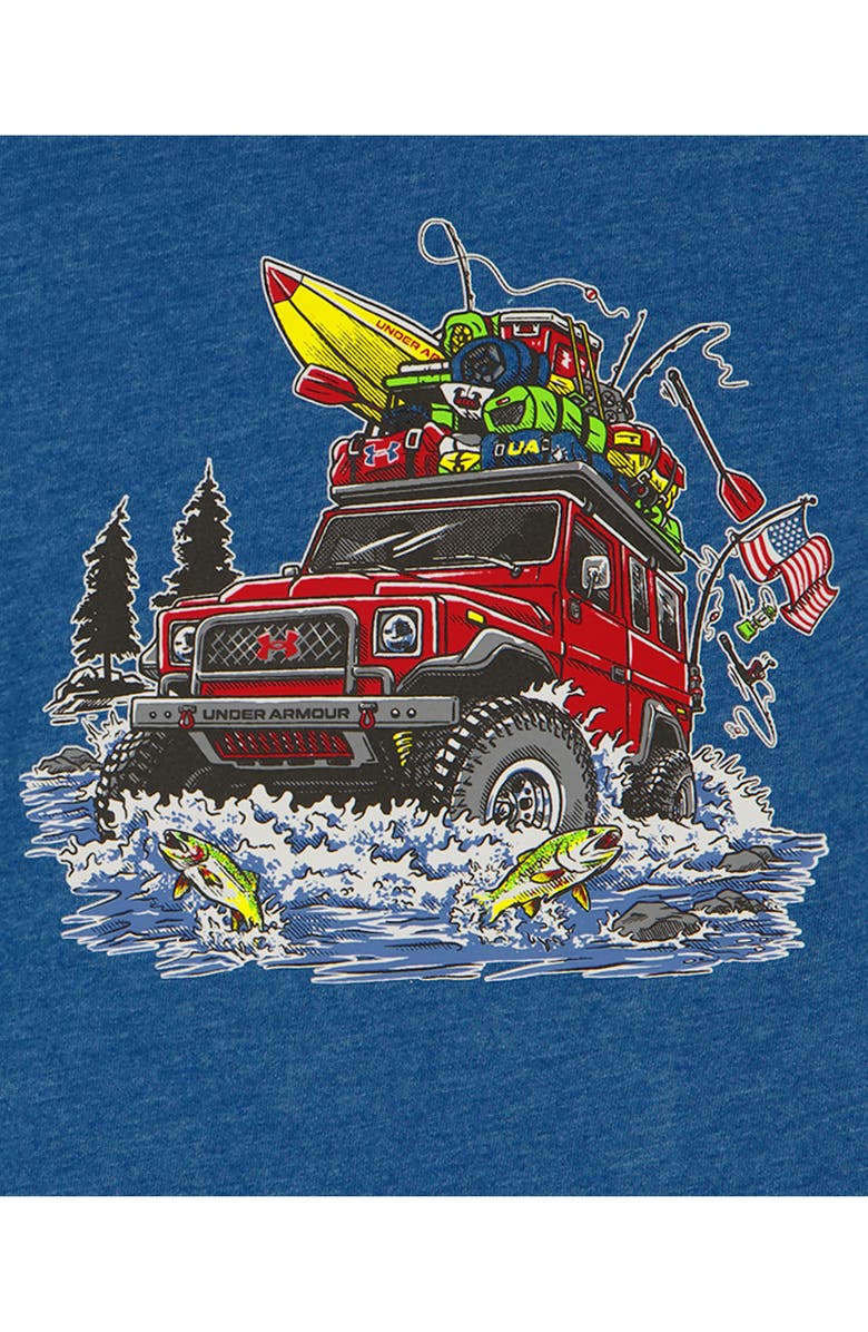 Under Armour Kids' River Run Graphic T-Shirt & Shorts Set, Alternate, color, Varsity Blue