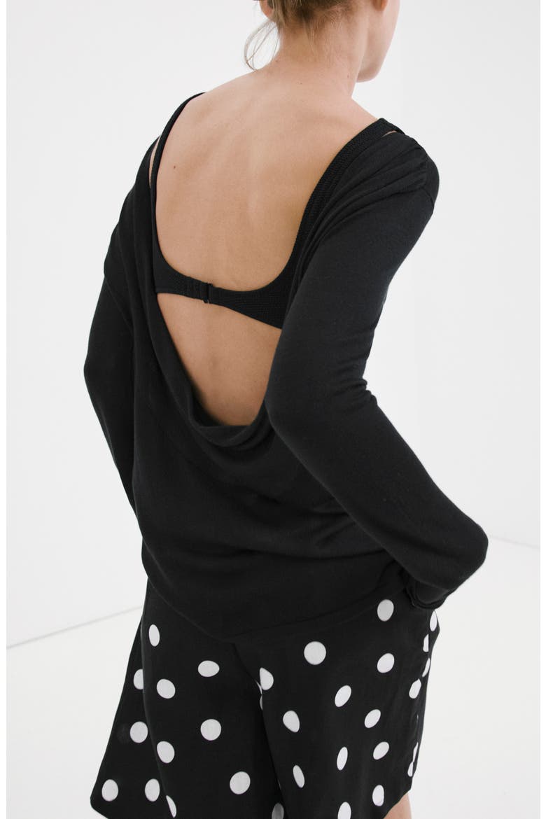 Abrei Polka Dot Shorts, Alternate, color, BLACK