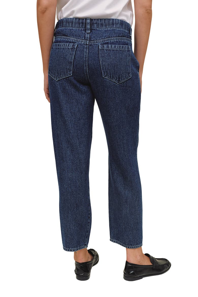 Soft Barrel Leg Pants, Alternate, color, DARK RINSE WASH
