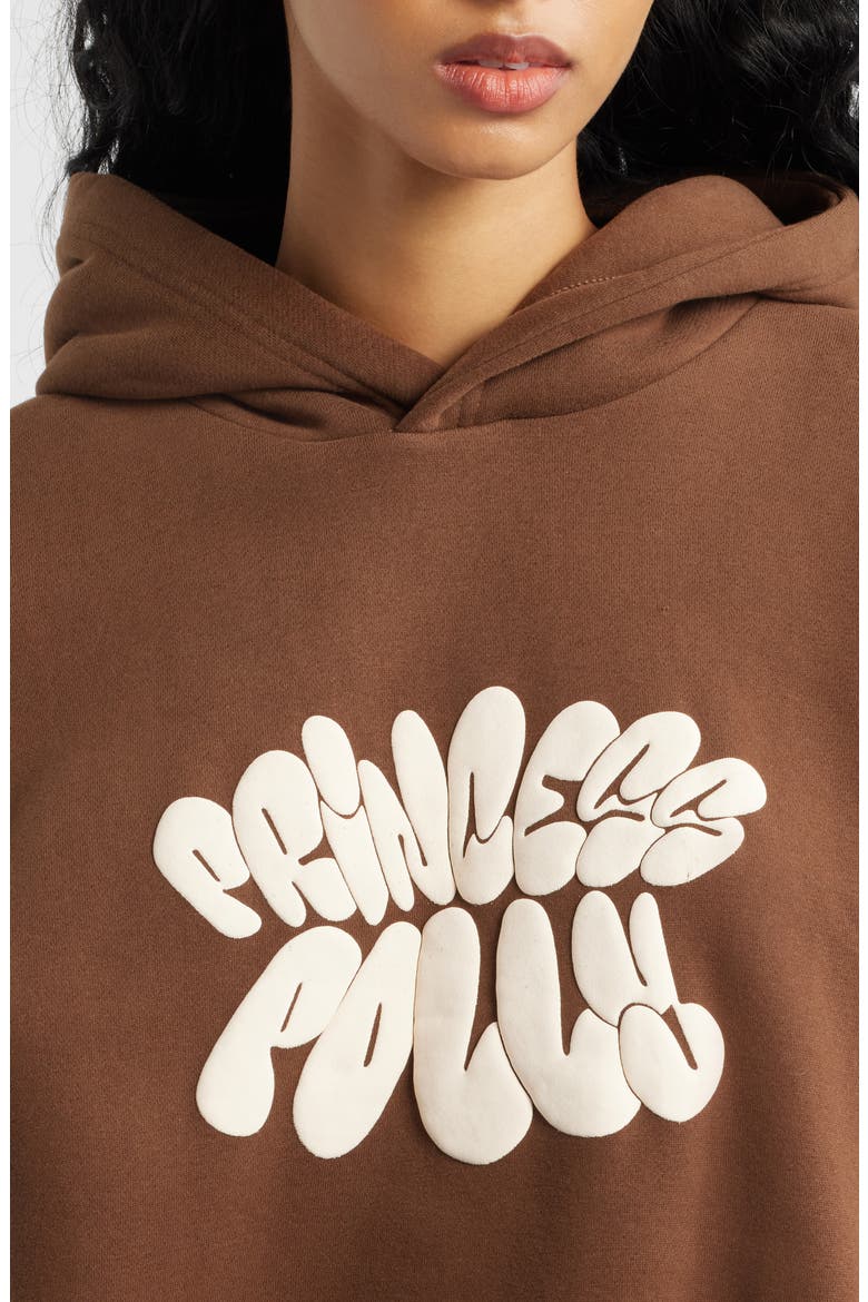 Brand Logo Hoodie, Alternate, color, CHOCOLATE