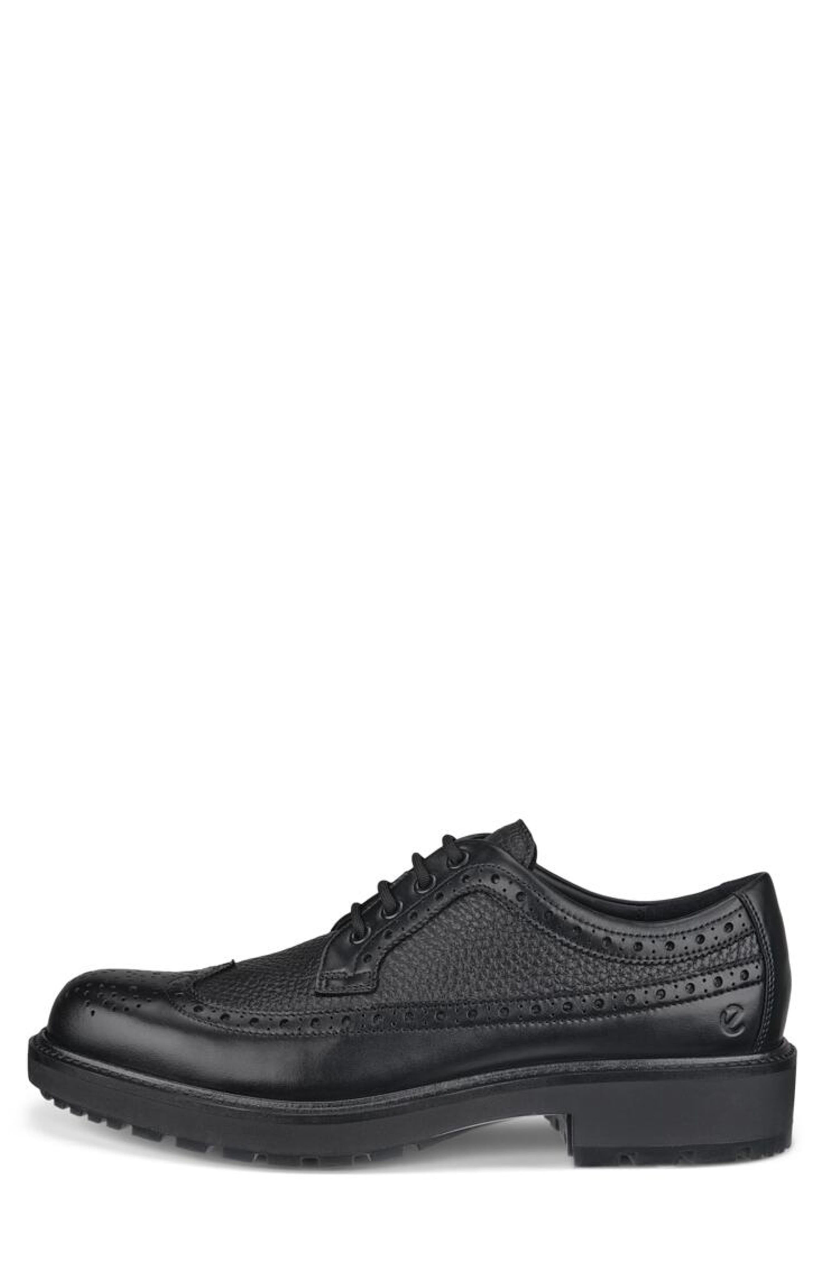 ECCO Metropole Oslo Brogue Wingtip, Alternate, color, Black/ Black