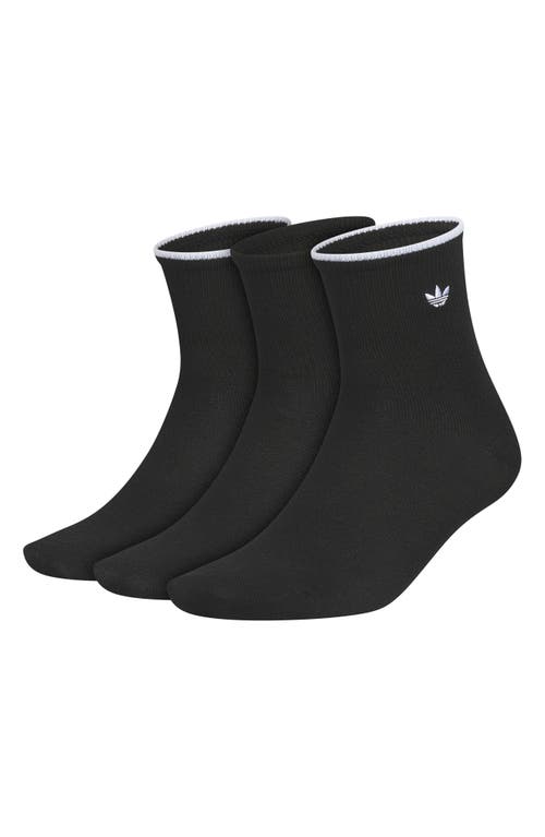 Adidas Originals Adidas Luna Assorted 3-pack Ankle Socks In Black