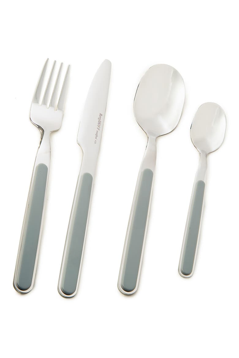 Leo Balance 24-Piece Flatware Set, Main, color, MOONMIST