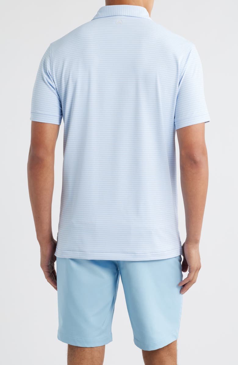 Peter Millar Channel Stripe Performance Jersey Polo, Alternate, color, Wisteria