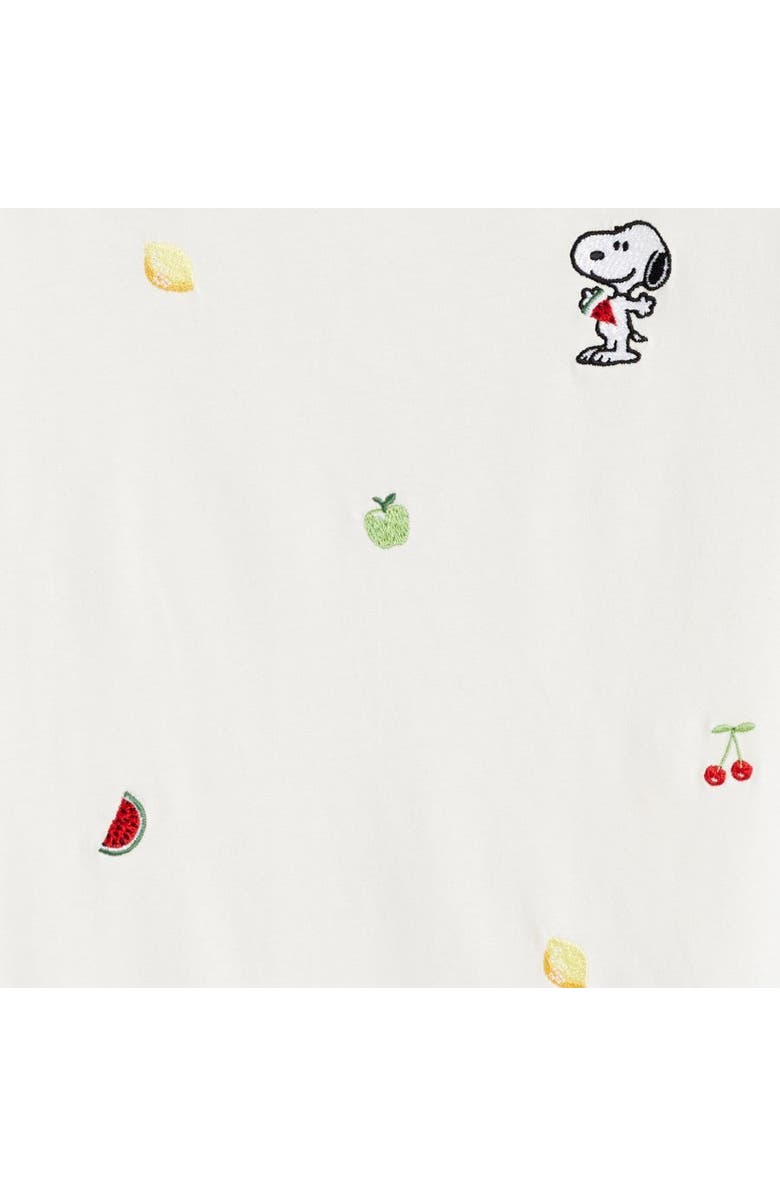 Chinti & Parker Cotton Snoopy Fruit T-Shirt, Alternate, color, Cream