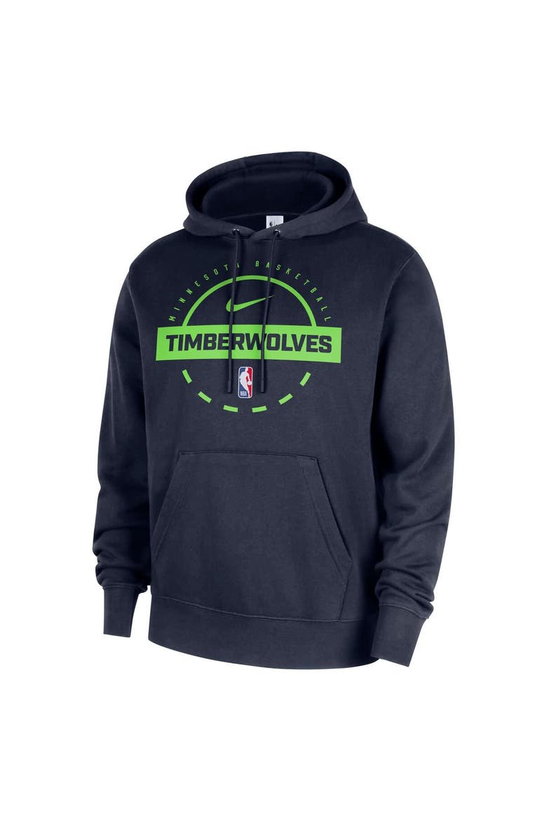 Men's Nike Navy Minnesota Timberwolves 2025/26 Authentic Practice Club Pullover Hoodie, Alternate, color, Navy