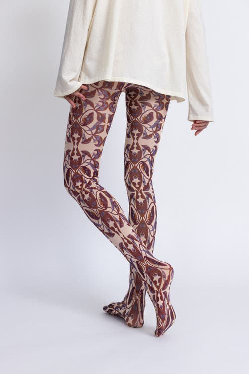 Alas Printed Tights In Purple