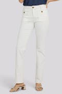 NYDJ Marilyn Round Patch Pocket Straight Leg Jeans