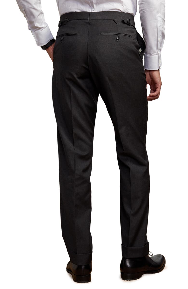 Ralph Lauren Purple Label Gregory Hand Tailored Wool Serge Suit, Alternate, color, Charcoal