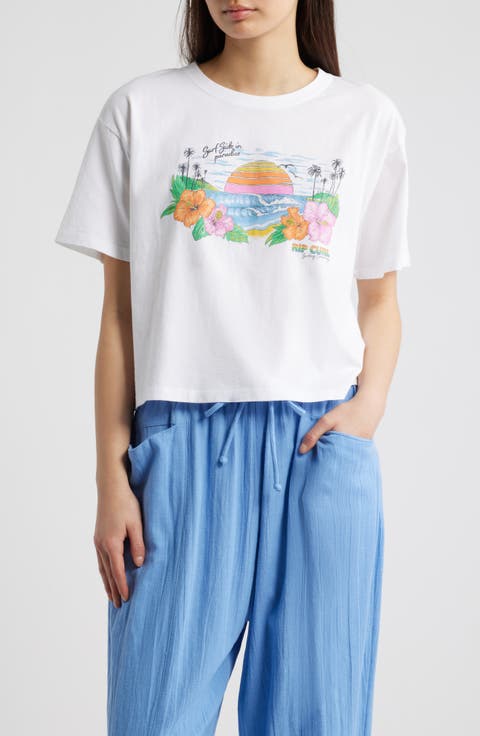 Sun Rays Relaxed Graphic T-Shirt