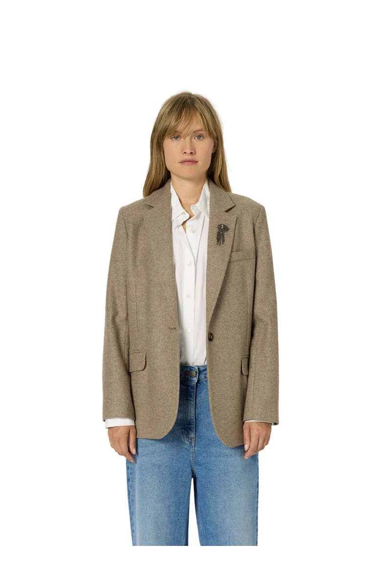 GERARD DAREL Nellys Herringbone Straight Jacket, Main, color, String