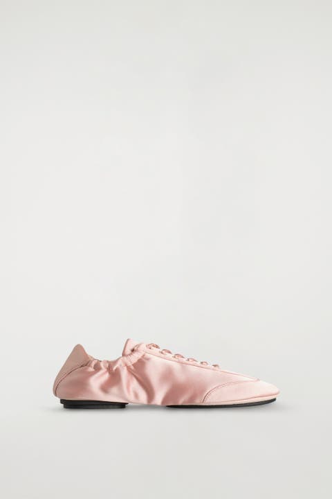 Satin-suede Ballet Sneakers