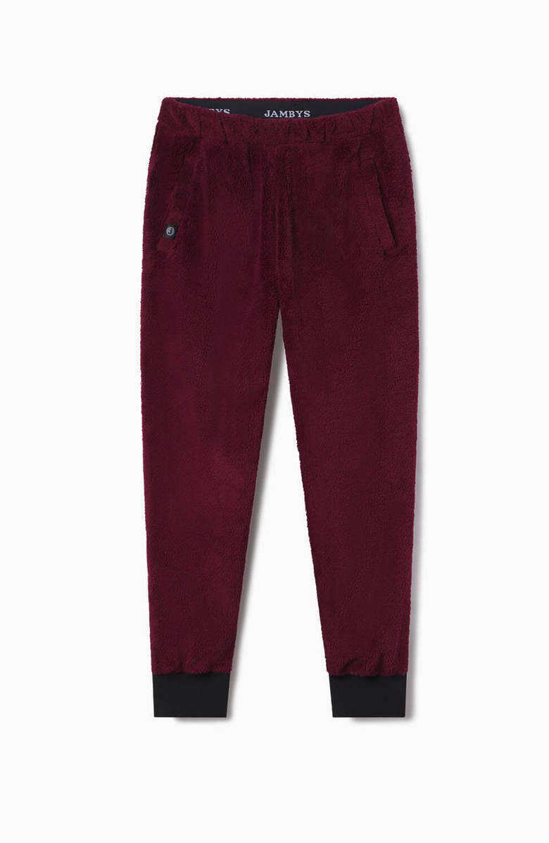 Jambys Floof Jogger, Alternate, color, Burgundy