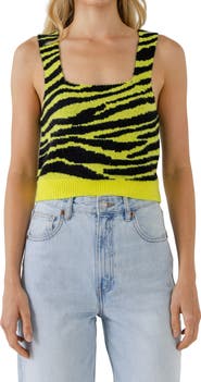 English Factory Tiger Sweater Tank