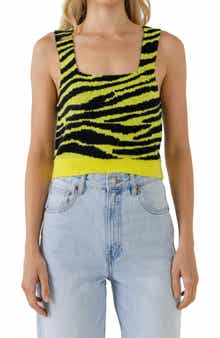 English Factory Tiger Sweater Tank
