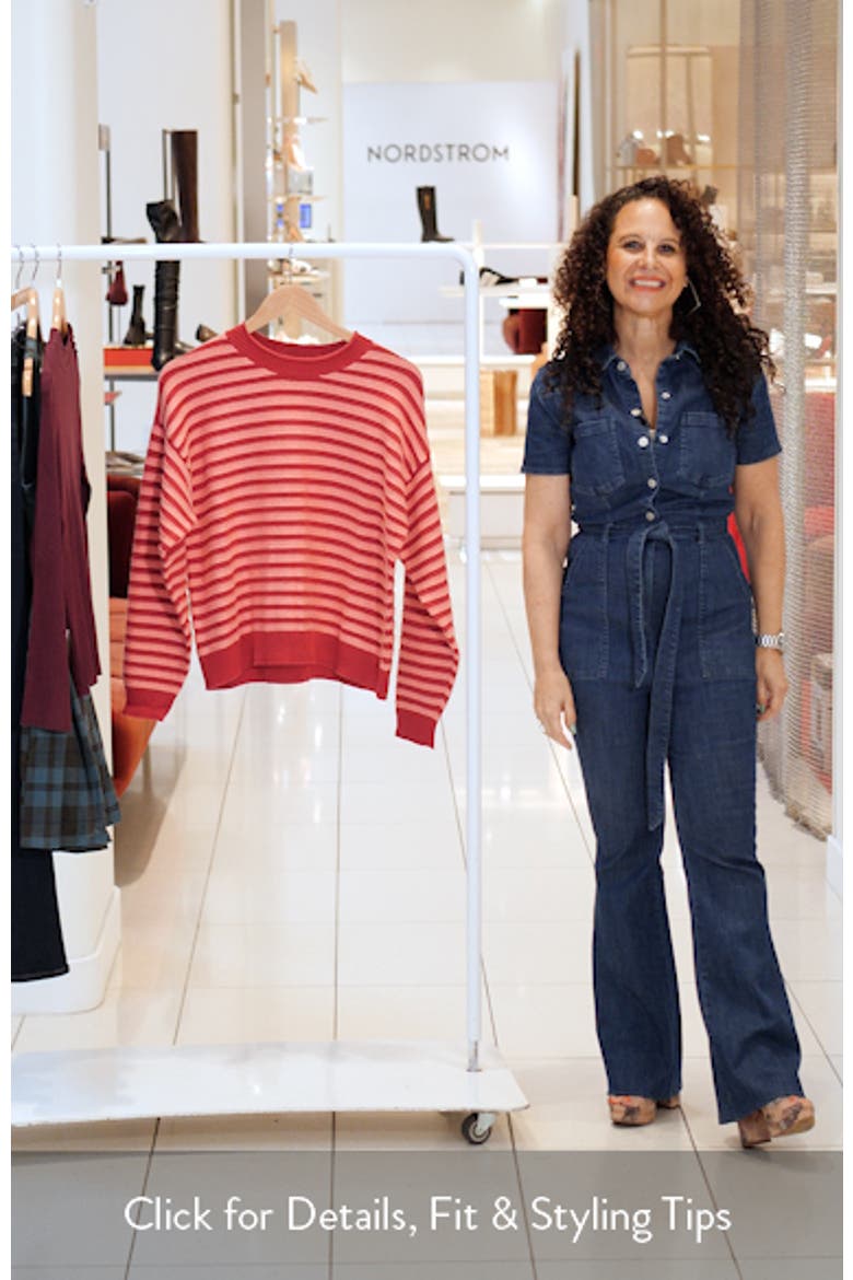 Suki Striped Crewneck Sweater video