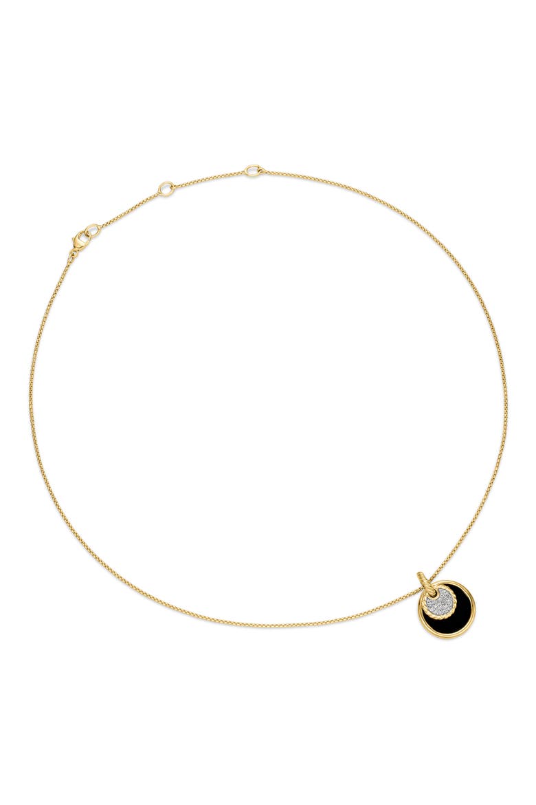 Elements Double Pendant Necklace, Alternate, color, 18K YELLOW GOLD/ DIAMOND