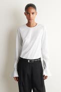 COS Flared-cuff Cotton Blouse
