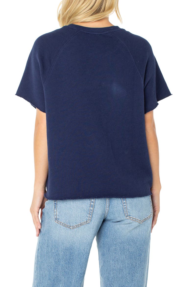 Free Trim Graphic Knit Top, Alternate, color, NAVAL ACAD