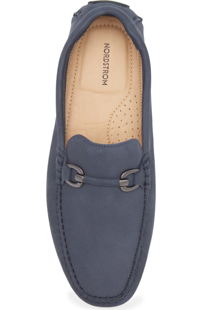 Nordstrom Collin Bit Driving Loafer, Alternate, color, Navy Blazer