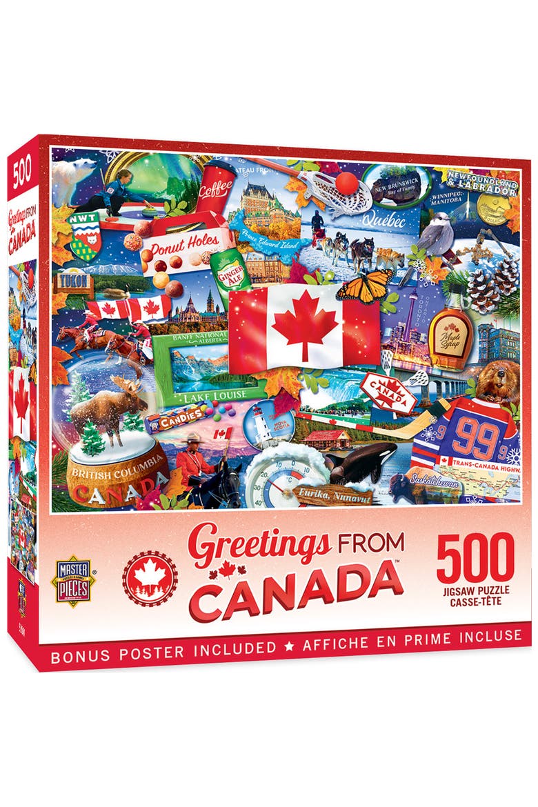 Greetings From Canada 500pc Puzzle, Main, color, Multicolor