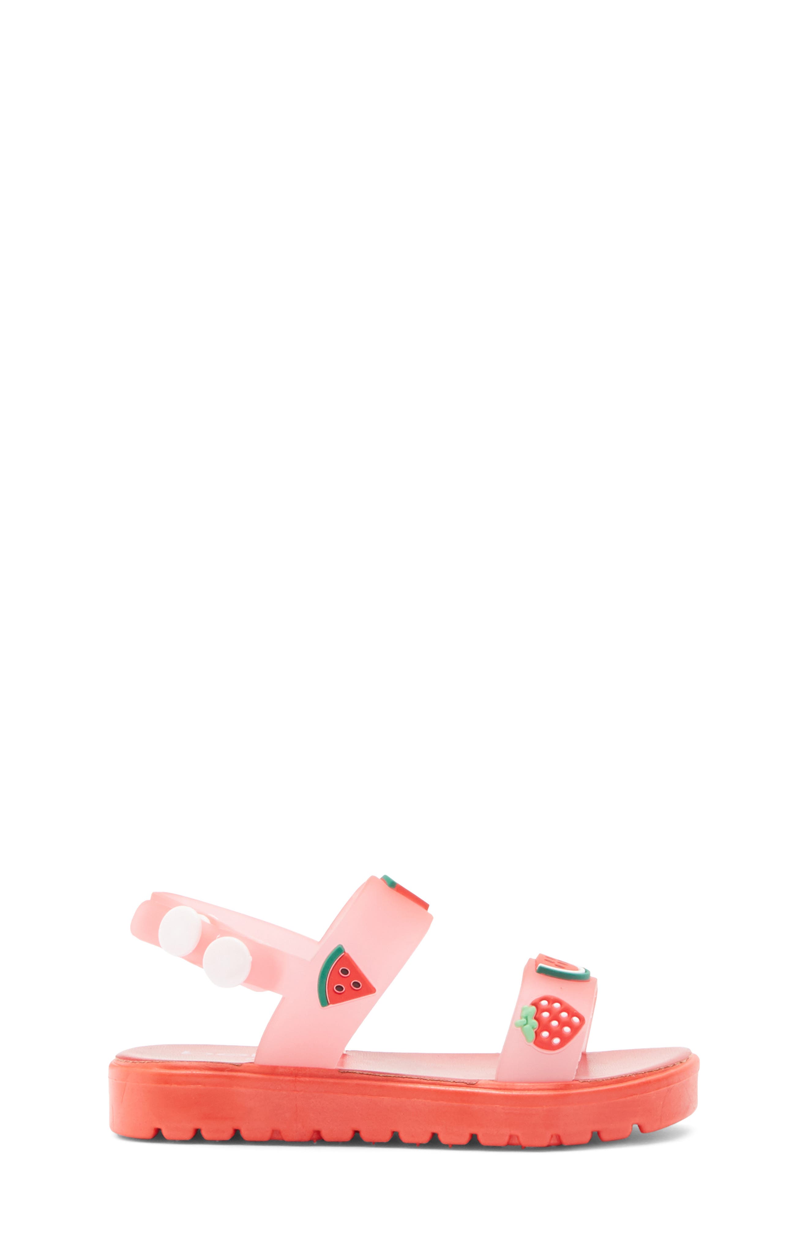 bebe Kids' Fruit Sandal, Alternate, color, Red