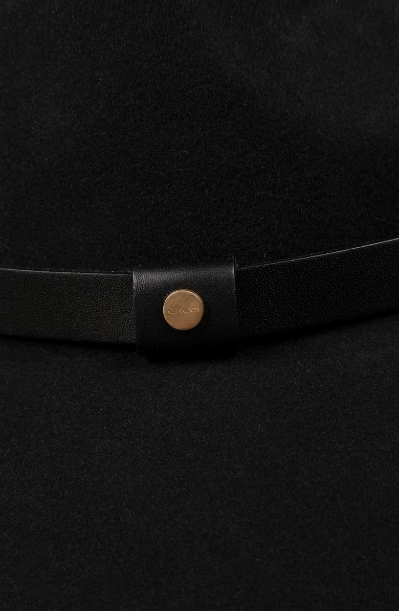 AllSaints Felted Wool Fedora, Alternate, color,