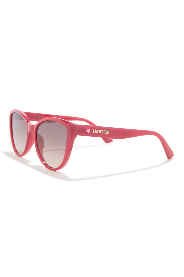 54mm Cat Eye Sunglasses, Alternate, color, MILKY BURGUNDY