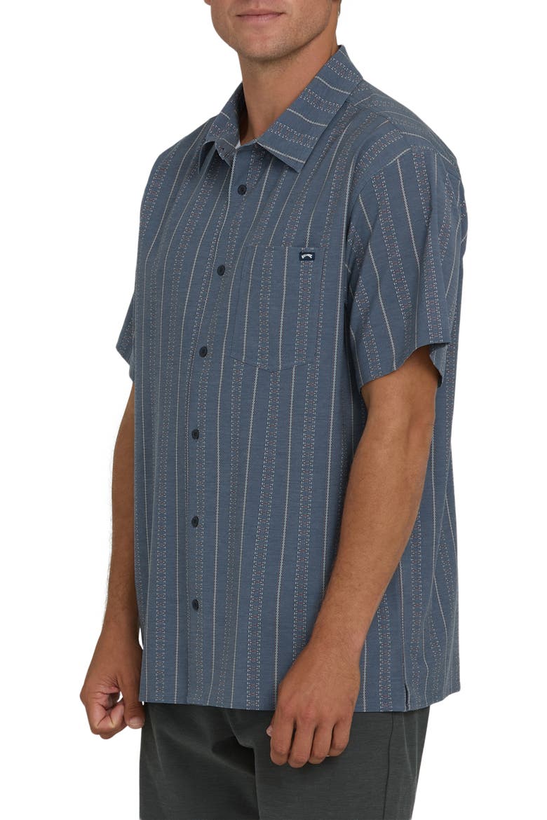 A-Div Surftrek Transit Short Sleeve Button-Up Shirt, Alternate, color, TRUE NAVY