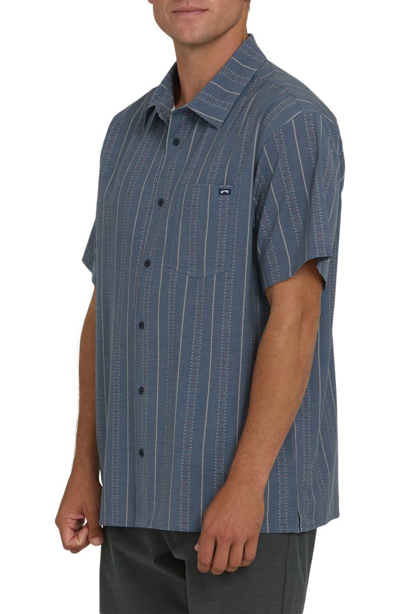 Billabong A-Div Surftrek Transit Short Sleeve Button-Up Shirt, Alternate, color, True Navy
