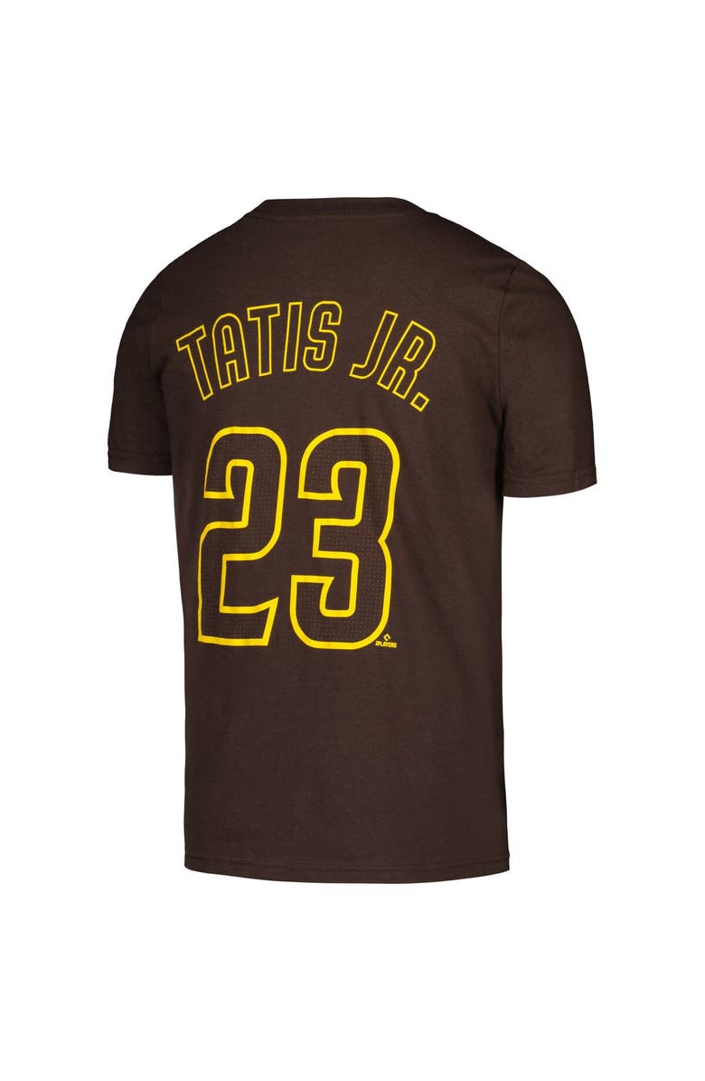 Nike Youth Nike Fernando Tatis Jr. Brown San Diego Padres Home Player Name & Number T-Shirt, Alternate, color, Brown