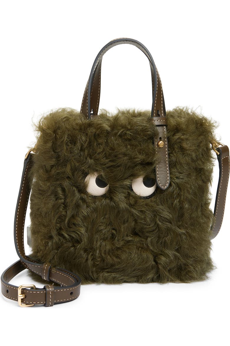 anya hindmarch ghost mini shearling backpack Eyes Anya Hindmarch Ghost Mini Shearling
