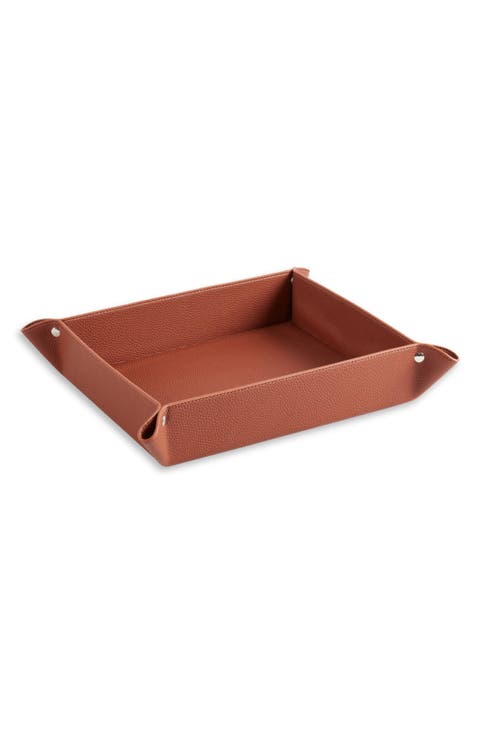 Leather Coffee Table Catchall