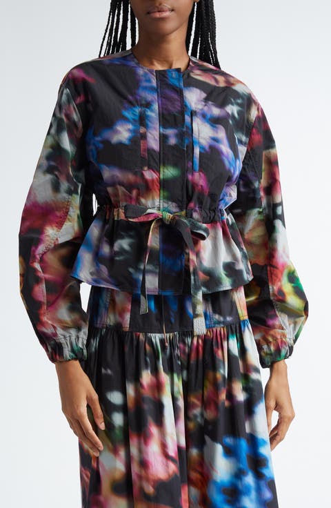 Alair Print Tie Waist Jacket