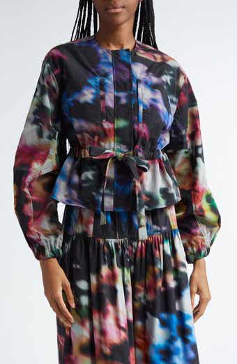 Ulla Johnson Alair Print Tie Waist Jacket
