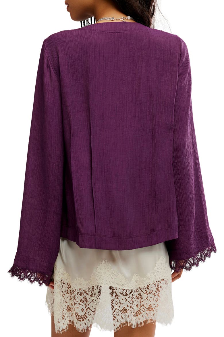 Donni Lace Trim Top, Alternate, color, ITALIAN PLUM