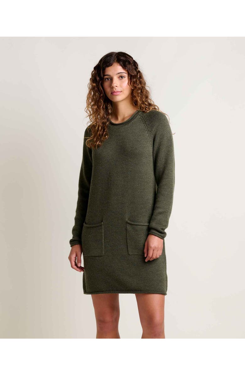 Toad & Co Alpineglo Sweater Dress, Main, color, Olive